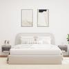 VidaXL Tables de Chevet Murales avec Lumières LED 2 pcs, Armoires de Lit Suspendue, Tables de Nuit, Armoires de Nuit 837124