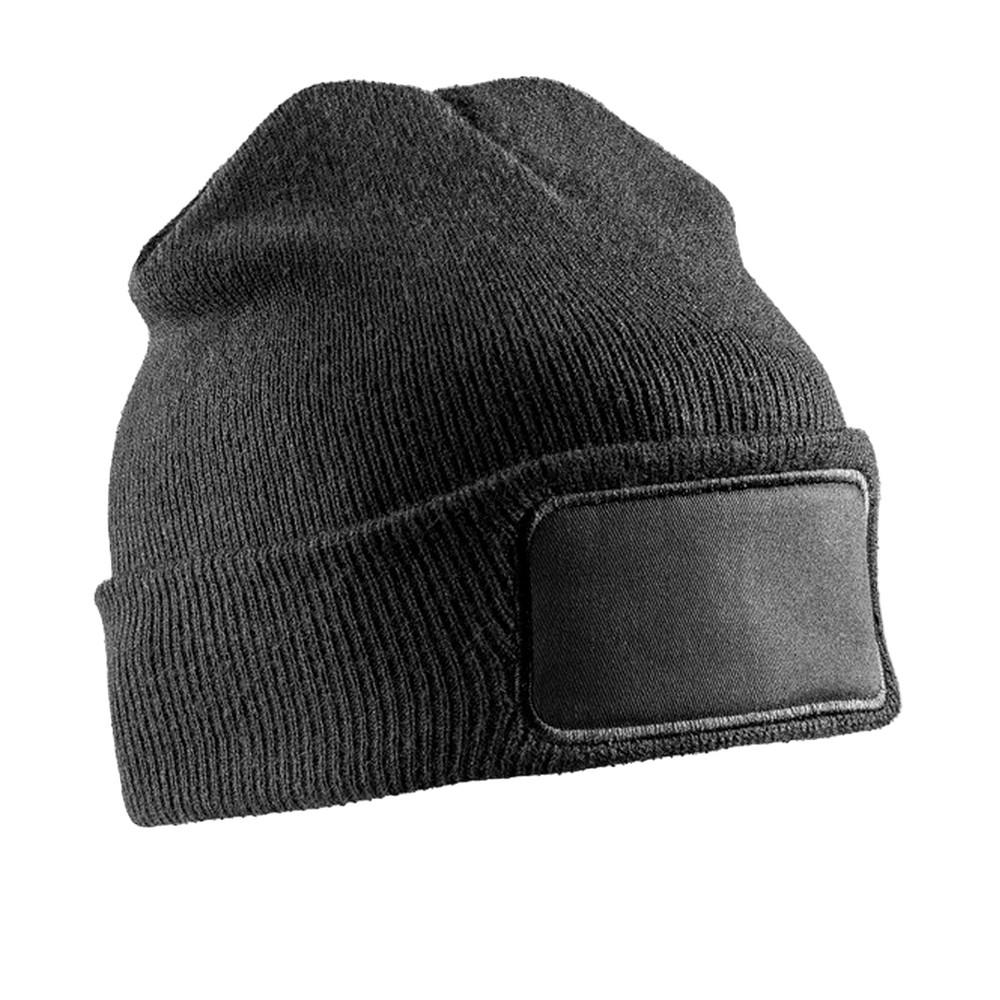 Result Winter Essentials Шапка-бини из унисекса для взрослых с принтом и нашивками