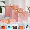 1 шт. Подарочные пакеты с ручками, бумажные сувениры для вечеринок, сумочки для детского душа, валентинок, дня рождения, ювелирные изделия, упаковочные материалы, бумажные пакеты