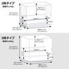 LED Light Tiered Display Acrylic Figure Front Assembled Figure krs15 [kuriiro] & Case, Case, Door, Shelf, Stand, (2-Tier)