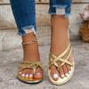 2025 Summer Women's Flat Casual Large Size Breathable Waterproof Sandals