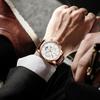 LIGE Men's Quartz Watch Multi-Function Chronograph Waterproof Sport Wristwatch