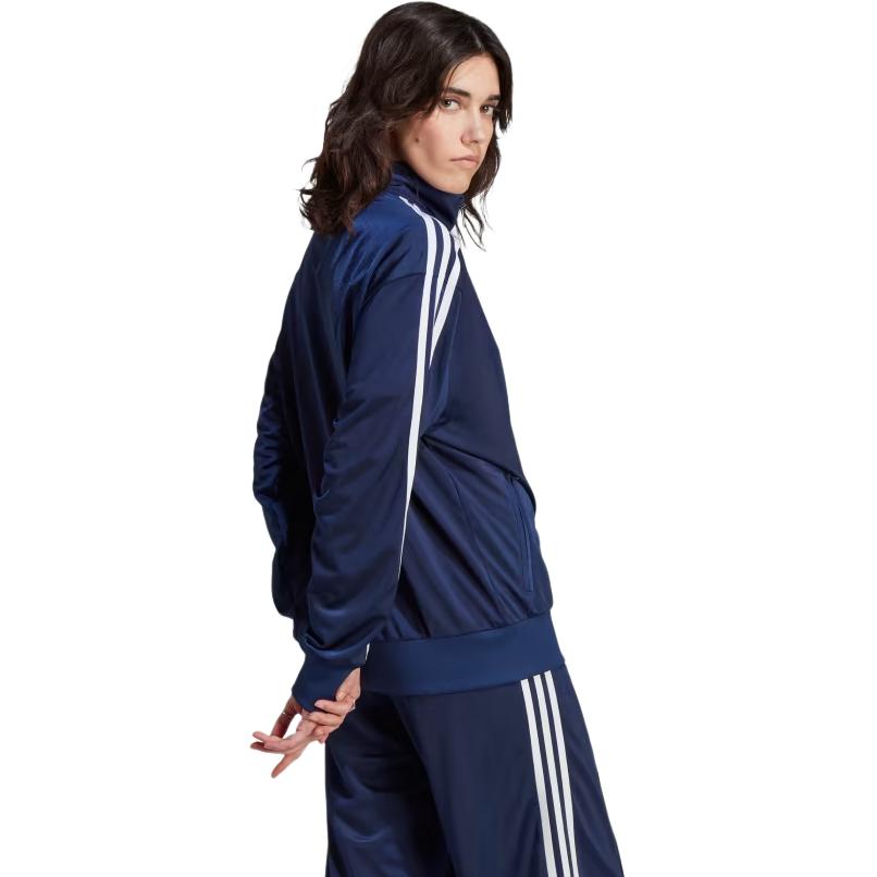 adidas Спортивный топ Adicolor Classics Firebird с полосками и воротником-стойкой Женские топы Темно-синий IL3816