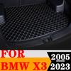 Sinjayer автомобильный коврик для багажника, водостойкий автомобильный коврик для багажника, плоская боковая подкладка для багажника, подходит для BMW X3 2005 2006 2007
