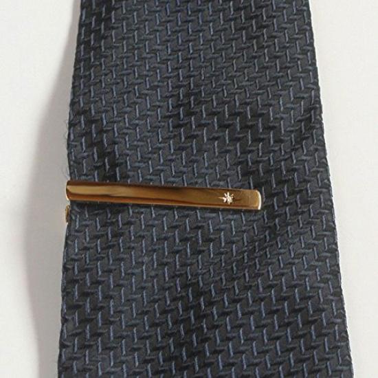 Kamakura Cufflinks Workshop August Birthstone Gold Peridot Tie Clip (Tie Bar)