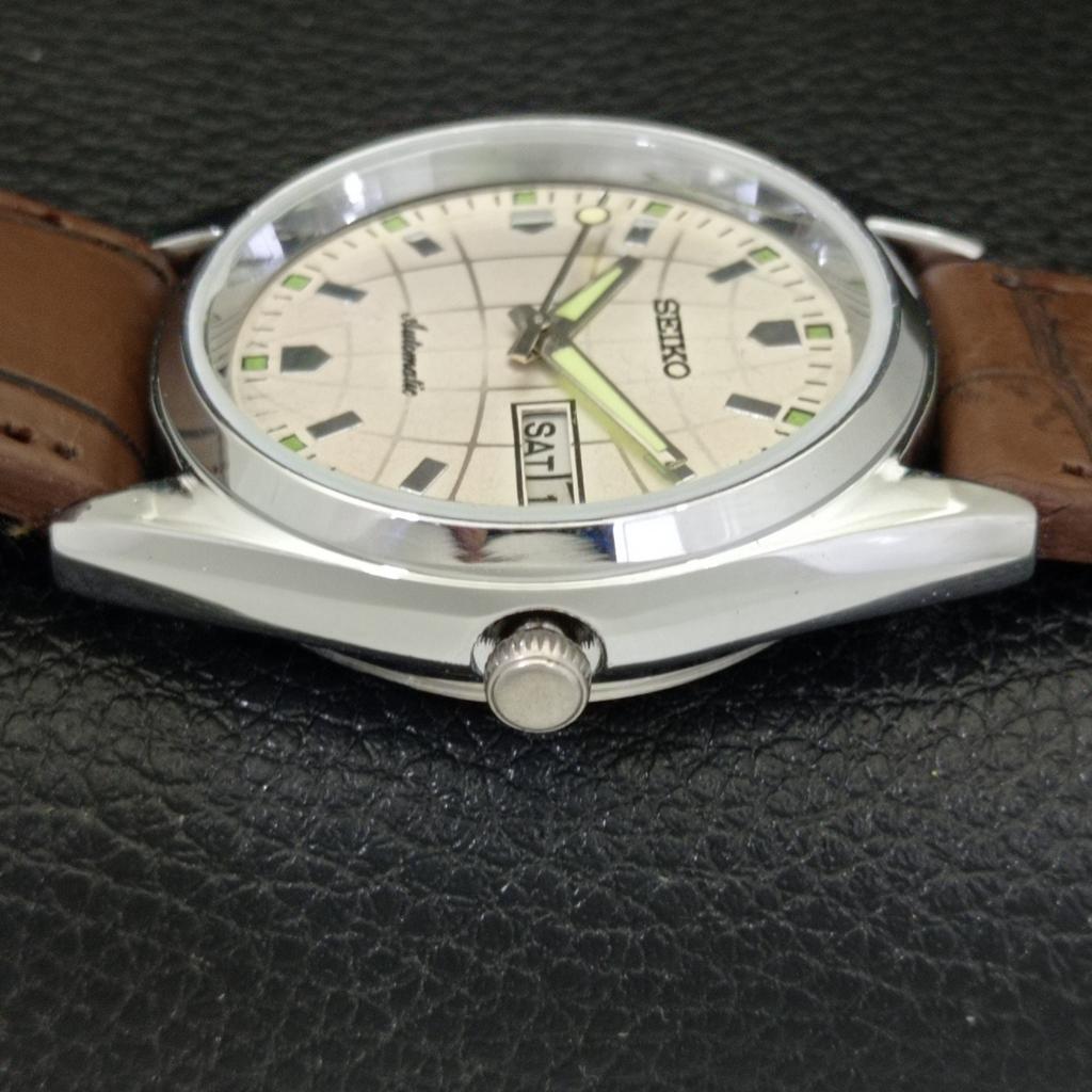 ВИНТАЖНЫЕ АВТОМАТИЧЕСКИЕ ЧАСЫ SEIKO 6309A ЯПОНИЯ МУЖСКИЕ С СЕРЕБРИСТЫМ ЦИФЕРБЛАТОМ a701738-5 R206c-a701738