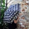Marimekko Мини Ручной Складной Зонт Marilogo для Женщин, 52_1_52209248859, Черный/Белый