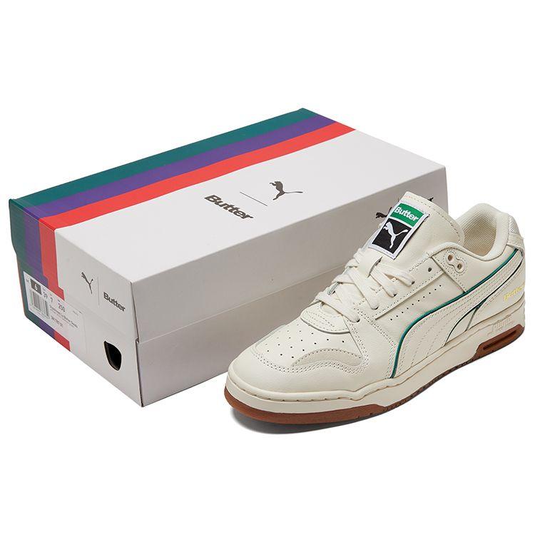 Butter Goods X Puma Slipstream Low Whisper White Unisex Sneakers Cadmium-Green 381787-01