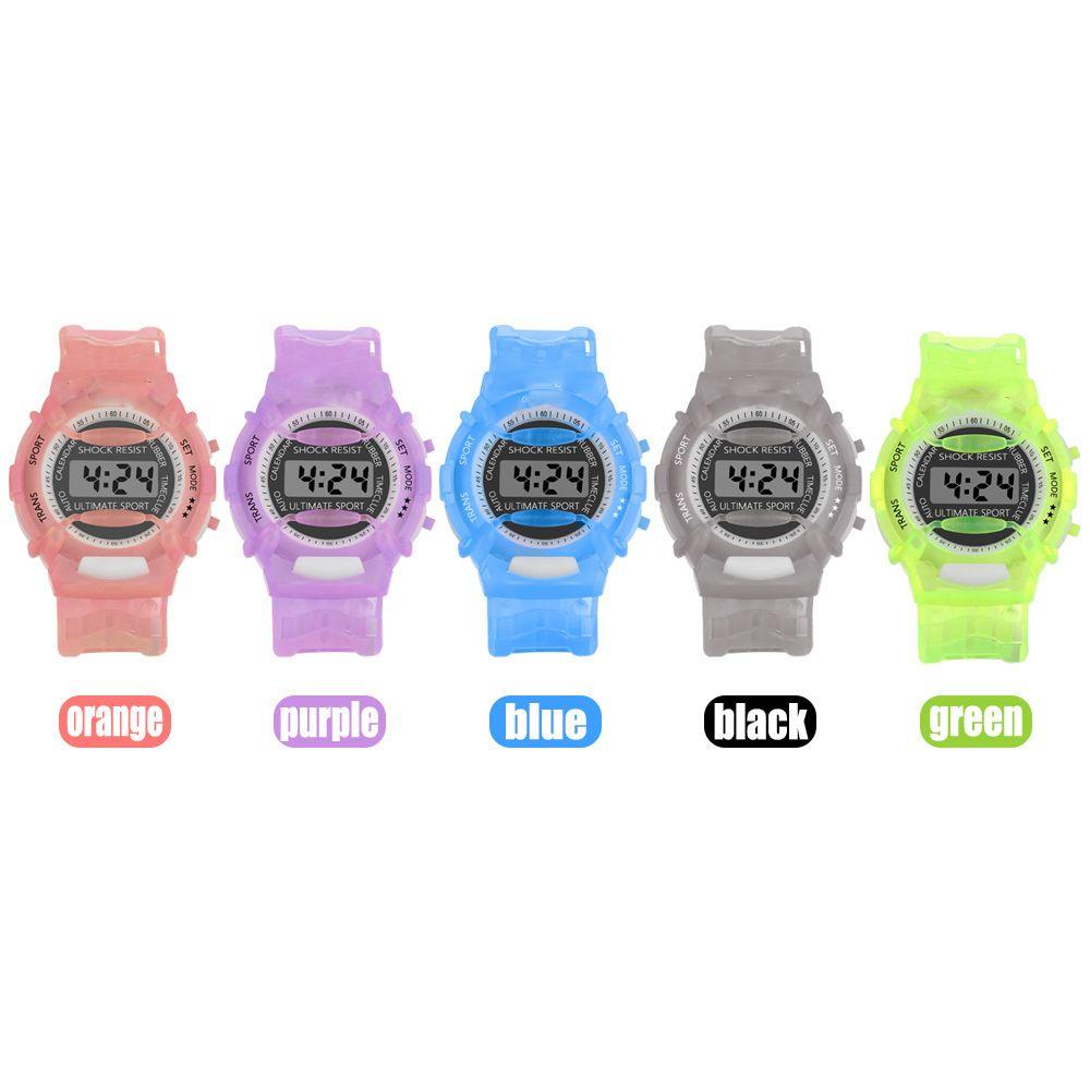 Kids Child Cartoon Children Digital Watches Electronic Meter LCD Wristwatch Candy Wrist Watch