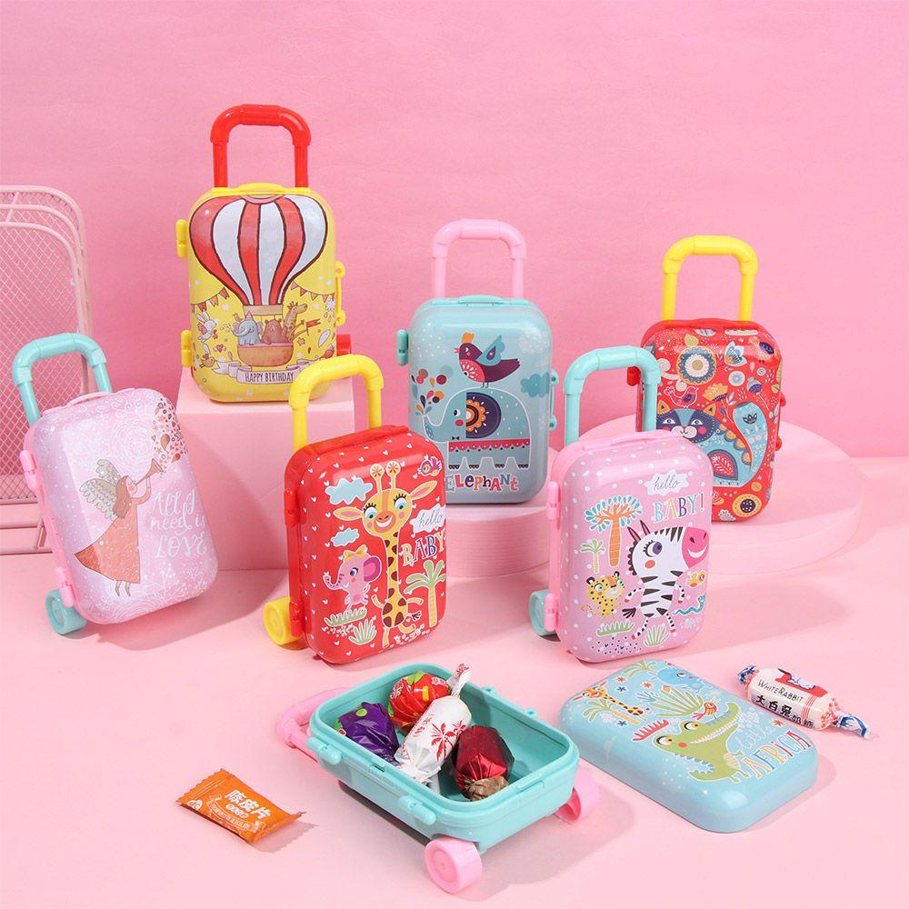 Candy Box Jewellery Case Mini Toys Trunk Cartoon Animal Doll Suitcase Dollhouse Furniture