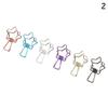 6PCs/Set Hollowed Out Design Metal Binder Clip Long Tail Clips Office Hand Book Folder Paper Organizer Fish Clip