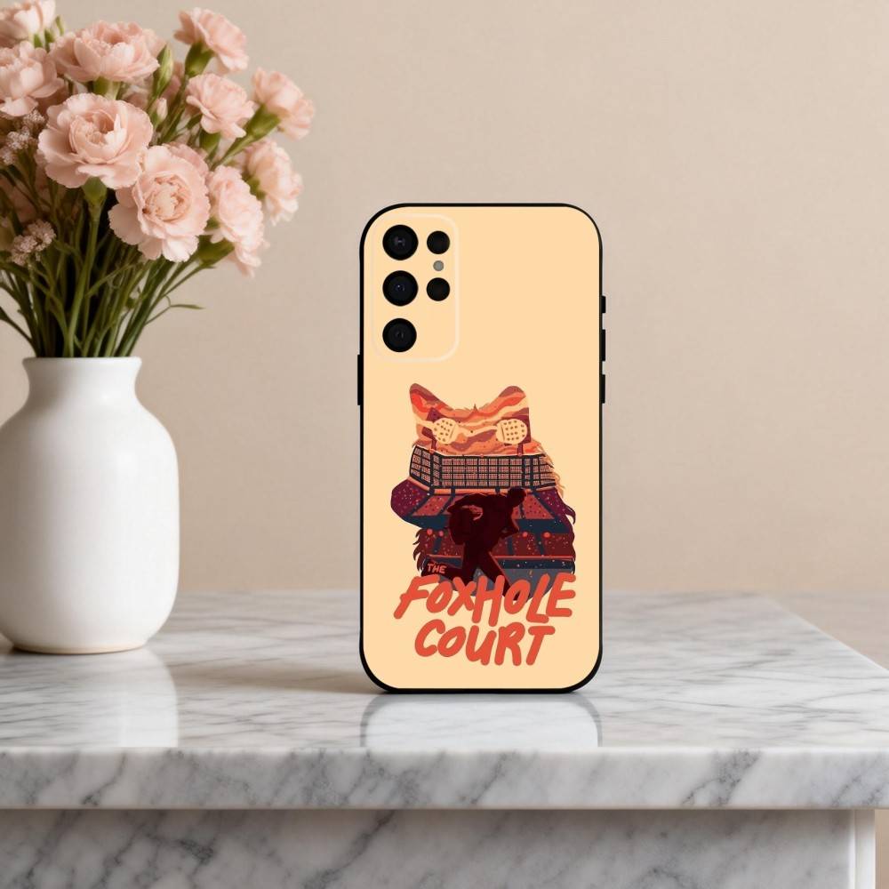 Чехол для телефона T-The F-Foxhole C-Court AFTG для Samsung S25,24,23,22,30,21,10,9,Ultra,Plus,Lite,FE,4,5 G Мягкий черный чехол