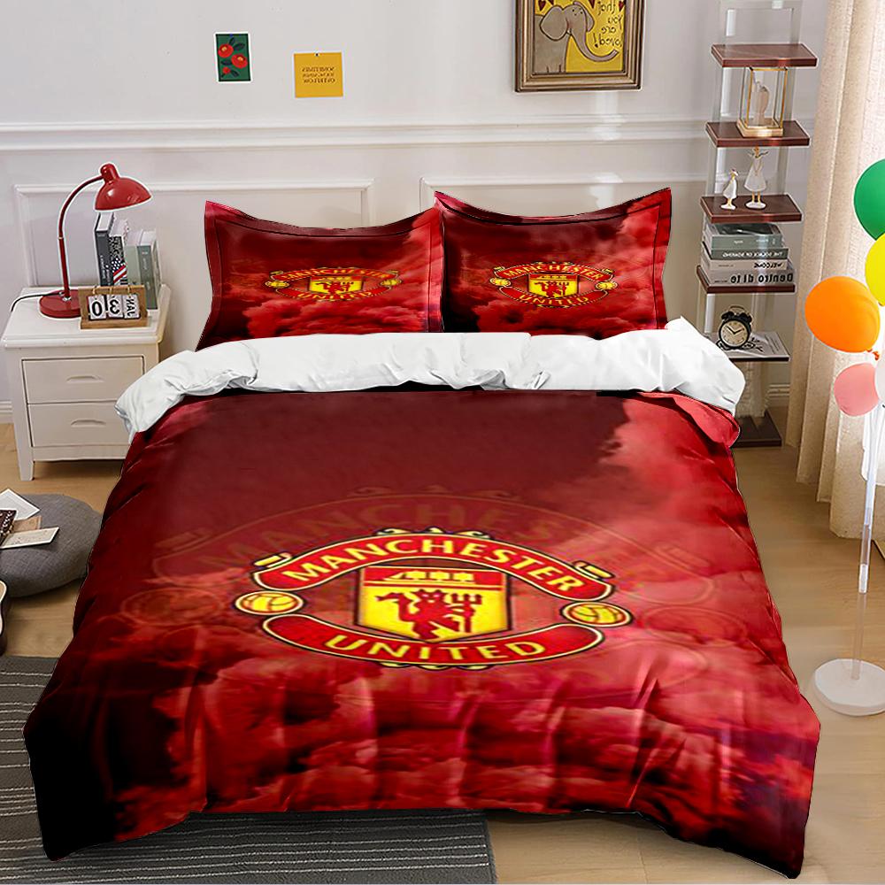 Manchester United Bedding Bedding set (1 duvet cover, 2 pillowcases, duvet not included)