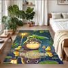 Crystal Velvet Rug Custom Name Text, Soft Non Slip Floor Mat Home DecorMy Neighbor Totoro