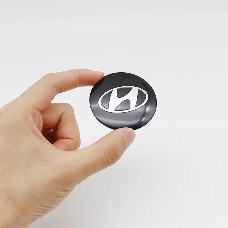 4Pcs 56mm 60mm 65mm Car Styling Wheel Center Hub Cap Stickers Accessories For Hyundai Genesis N-LINE I10 I20 I30 I40 IX20 IX35 TT33