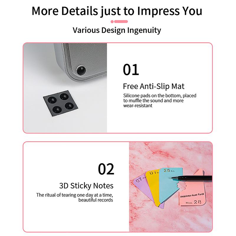 Календарь-часы 2026 Настольный календарь со светодиодной подсветкой 3D Отрывной календарь Бумажная резьба Искусство Блокнот для заметок Подарок Рождество