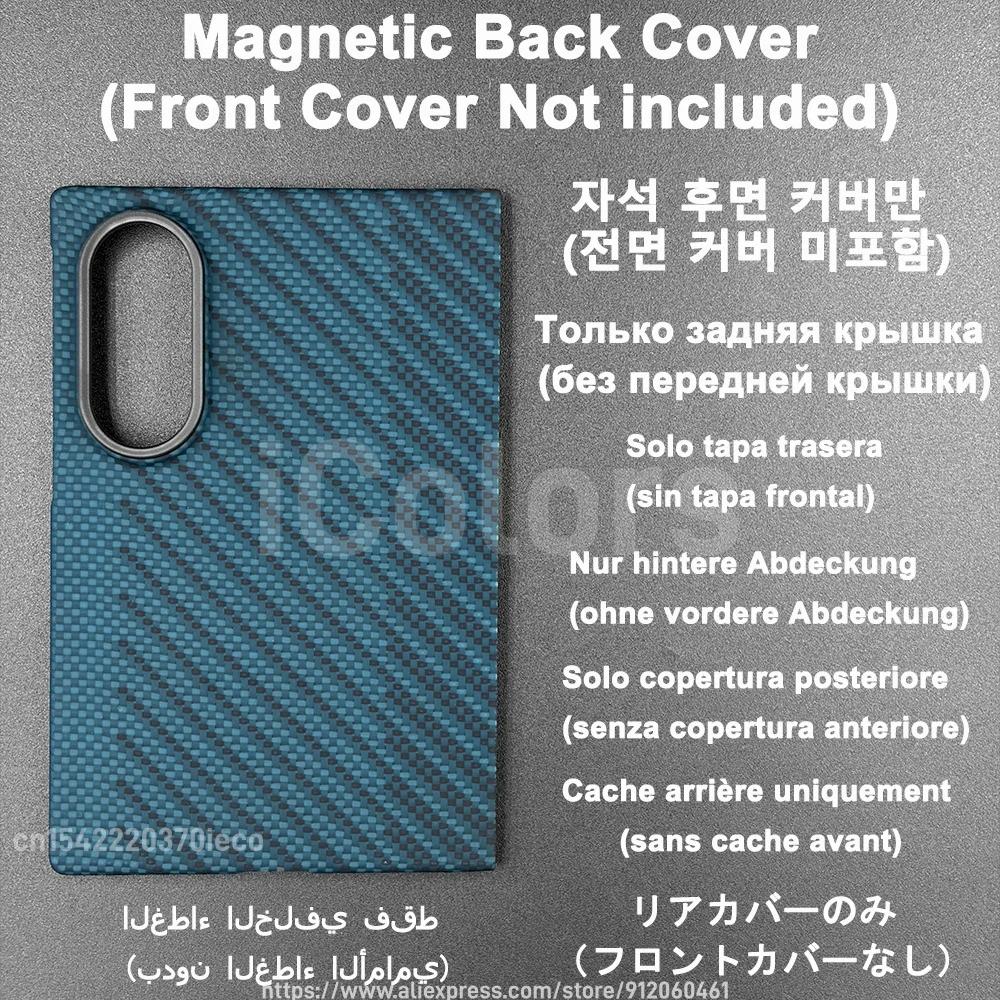 For Samsung Galaxy Fold 8 Magnetic Carbon Case Genuine Aramid Fiber Cover with Magsafe Ultra Slim Durable Tough Protective Case