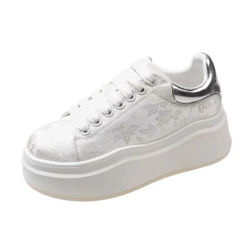 Женские летние универсальные толстоподошвенные туфли на платформе для маленького мужчины, увеличивающие рост, супер огонь, спортивные и повседневные маффины, легкие кеды