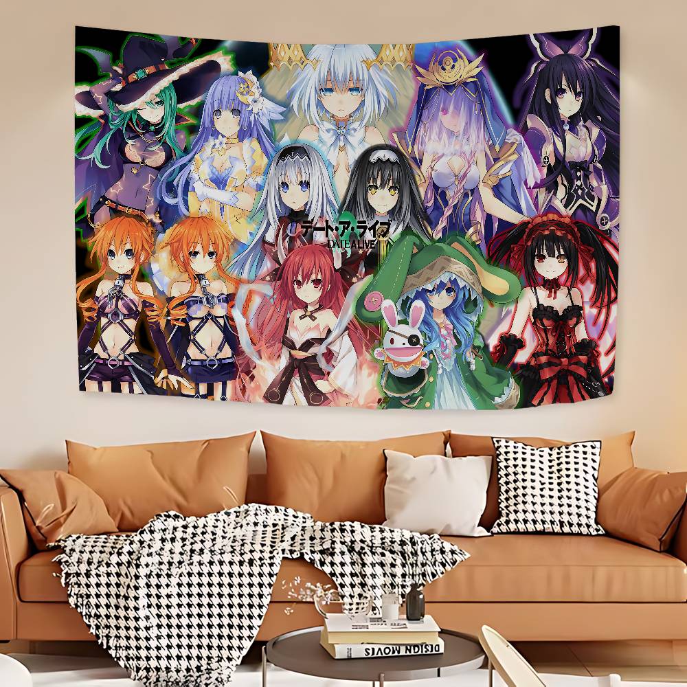 Date A Live DIY Настенный Гобелен Искусство Научная Фантастика Комната Домашний Декор Настенное Искусство Декор