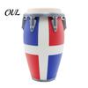 Poolside Gathering Decor Conga Drum Piggy Bank with National Flag Design for Kids Adults, Decorative Money Saving Personalized Gift Music Fans