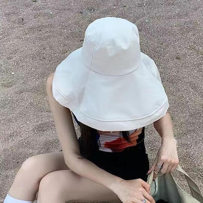 Fashionable And Casual Fisherman Hat For Women'S Summer Anti Uv Sunshade Hat