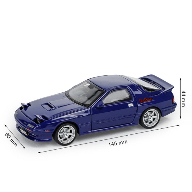 1:32 Мазда RX7 Сплав Спортивный Автомобиль Модель Литьевой Металл Игрушка Гоночный Автомобиль Транспортные Средства Модель Симуляция Звук и Свет Детская Игрушка Подарок