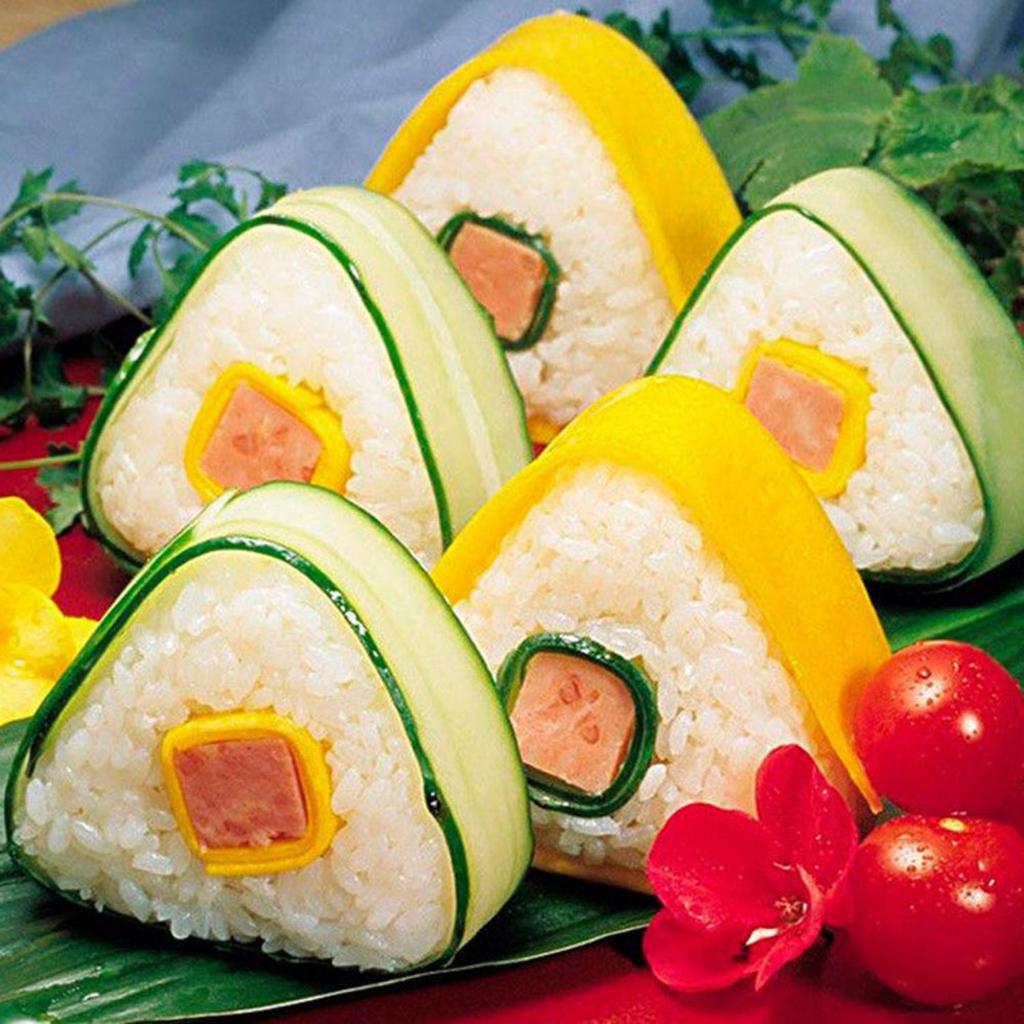 1pc/set Triangular Plastic Sushi Rice Ball Maker Mould Onigiri Mold Set Kitchen Gadgets Stuff Transparent Bento Accessories