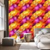 Ink Wallpaper Gold, Red and Purple for Living Room and Bedroom 50x1000