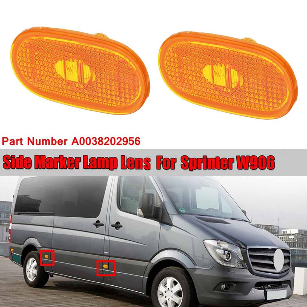 1 пара боковых габаритных фонарей янтарного цвета A0038202956 для Mercedes-Benz Sprinter W906 2006-2017