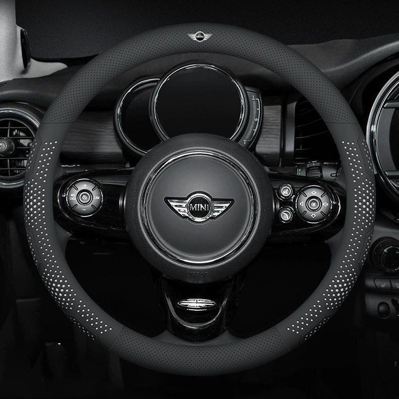 Car Steering Wheel Cover With Anti-Slip Breathable Leather For Mini Cooper JCW Works F54 F55 F56 F57 F60 R50 R52 R53 R55 R56 R57
