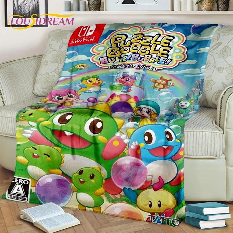 Мультфильм Bubble Bobble Game Gamer 3D одеяло, мягкое одеяло для дома, спальни, кровати, дивана, пикника, путешествия, офиса, одеяло, детское одеяло