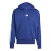 Мужская толстовка с капюшоном Essentials 3 Stripes с флисовой подкладкой и логотипом