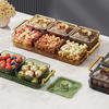 Translucent Dessert Serving Platter Waterproof Fruit Storage Tray Dried Fruit Plate  Bedroom