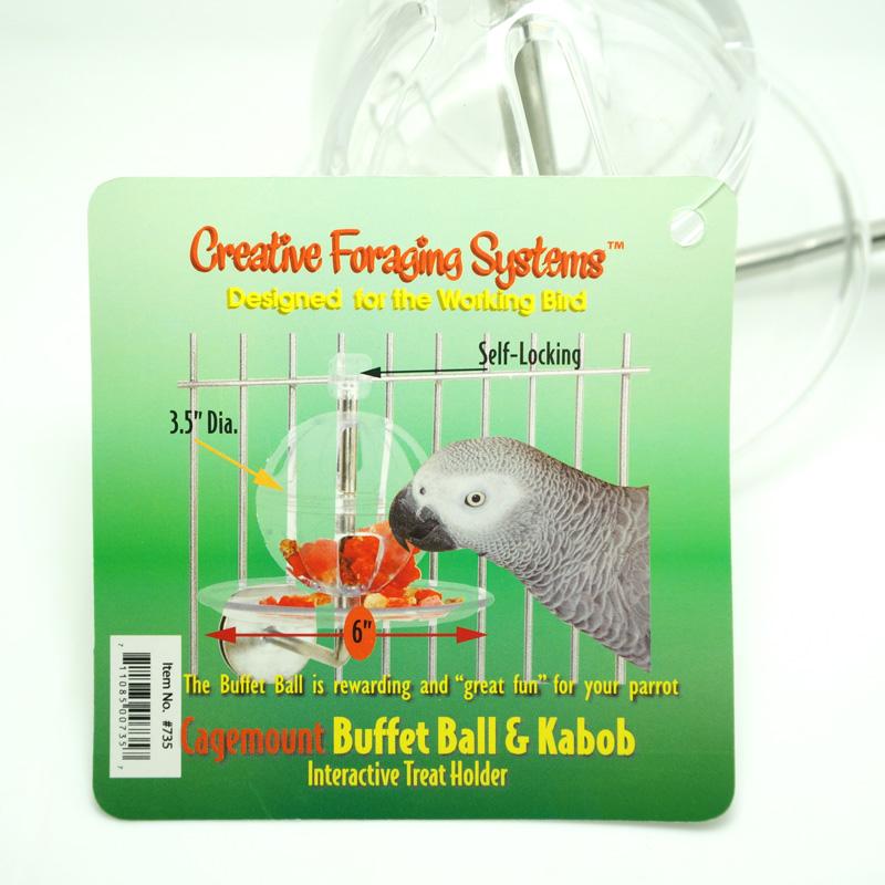 CAITEC Parrot Toys Buffet Foraging Ball Tough Durable Bite Resistant Foraging for Medium or Large Size Parrots