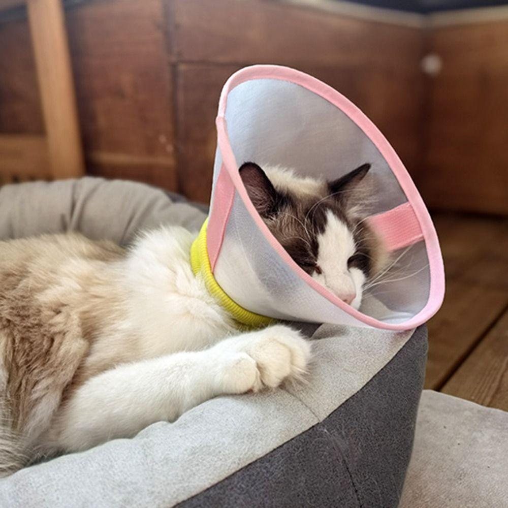 Breathable Pet Neck Cone Soft Cat Neck Protective Circle  Postoperative Care
