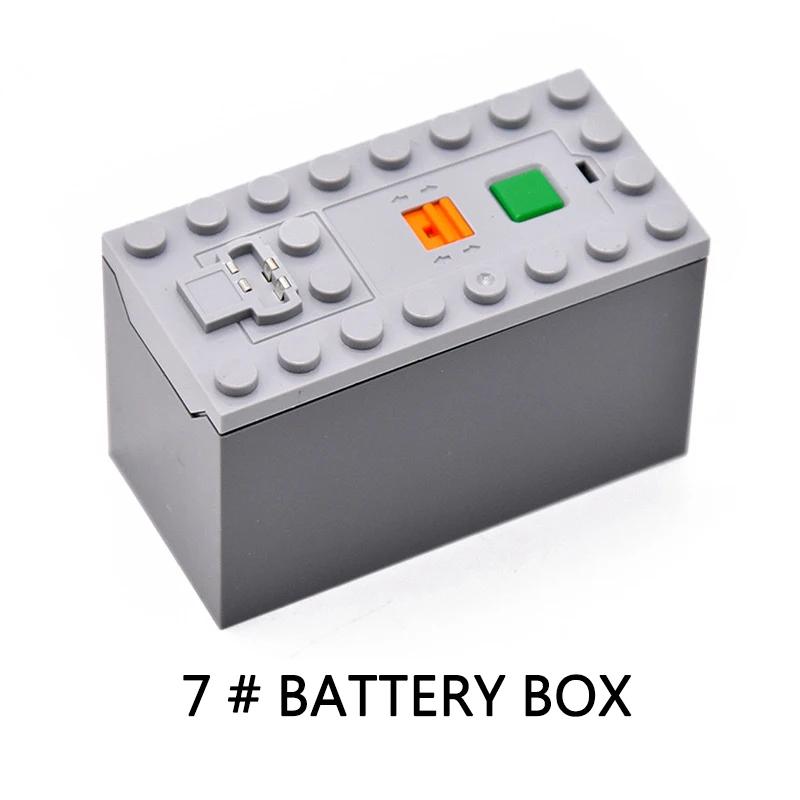 Технический Набор Моторов Детали Power Functions ИК Скорость Управление через Приложение Пульт Дистанционного Управления Батарейный Блок Серво Приемник Света PF Автомобильные Строительные Блоки