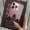 Задняя крышка чехол для телефона для iPhone 17 Pro Max 11 Air XS XR 15 Plus 13 Pro 16 14 12 Черный Модный Кружевной