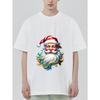 Christmas T Shirt Black Santa Claus  for Holiday Party