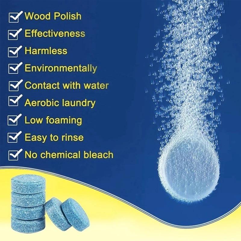 1/10/20/40/100PCS Solid Cleaner Car Windscreen Cleaner Effervescent Tablet Auto Wiper Glass Solid Cleaning Concentrated Tablets Detergent