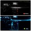 Car Interior Strip Light 4m 12V Remote Control Auto Inside Ambient Light 7Color LED RGB Dash Light Waterproof Car USB Neon Light