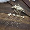 Женские украшения для волос Гребень для волос Ручная работа Жемчужная заколка Невеста Заколка Свадебное украшение для головы Аксессуар для волос
