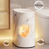 Modern Waste Basket Large Capacity Marble Pattern Trash Can Multi-Purpose Use Bathroom Narrow Small Garbage Bin with Lid