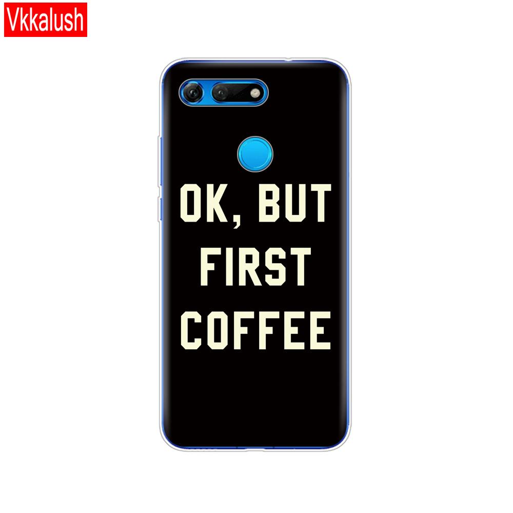 Силиконовый чехол для телефона для Huawei Honor View 20 V20, чехол из ТПУ, мягкий силиконовый чехол для Honor V20, чехол с милым животным узором