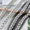 Mesh Woven Small Fragrant Wind Pearl Sequins Barcode Webbing Clothing Edge Cuffs Decorative Lace Accessories