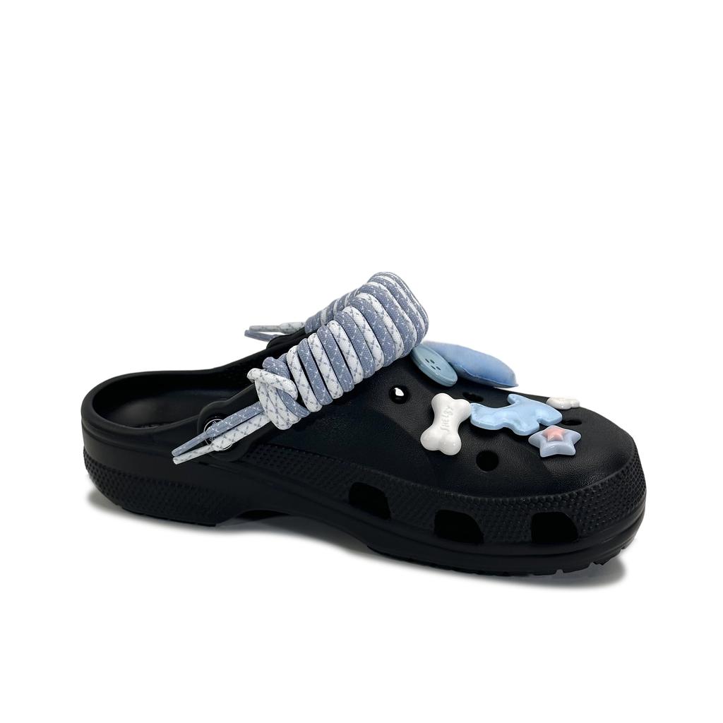 Crocs Baya EVA Синий Щенок Милый, Веселый и Модный Свежая Ниша Нескользящие Колледж Повседневный Универсальный Обувь с Отверстиями Унисекс Черный