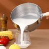 430 Stainless Steel Soup Pot Japanese Snow Pan Frying Wok Wooden Handle Stew Saucepan Milk Pot Kitchen Utensils Kitchen Cookware