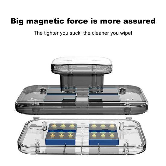 Магнитный очиститель лобового стекла Стеклоочиститель с эргономичной ручкой Двусторонний очиститель окон Эффективный инструмент для очистки