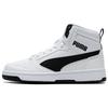 Rebound V6 Comfortable Versatile Durable Lightweight Mid-Top Sneakers Unisex Sneakers Black White 392326-02