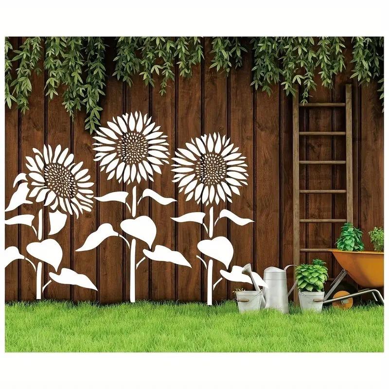 American Countryside Style, Children's Creative Drawing Board, 5 Pieces/set, Sunflower Theme, Flower Painting Template, Washed DIY Graffiti Board