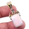 Натуральный розовый опал, двухцветный кулон из стерлингового серебра 925 пробы, размер 1,75 дюйма, C7S89